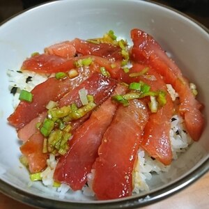 鮪刺身が残ったら☆漬け丼☆